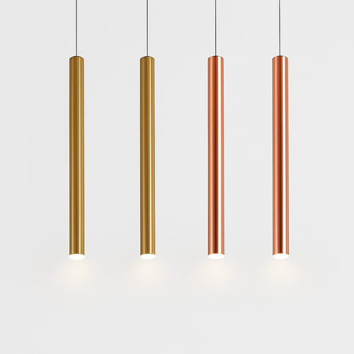 suspension tube led design moderne pour cuisine et bar