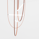 Suspension tubes verre design avec ceinture