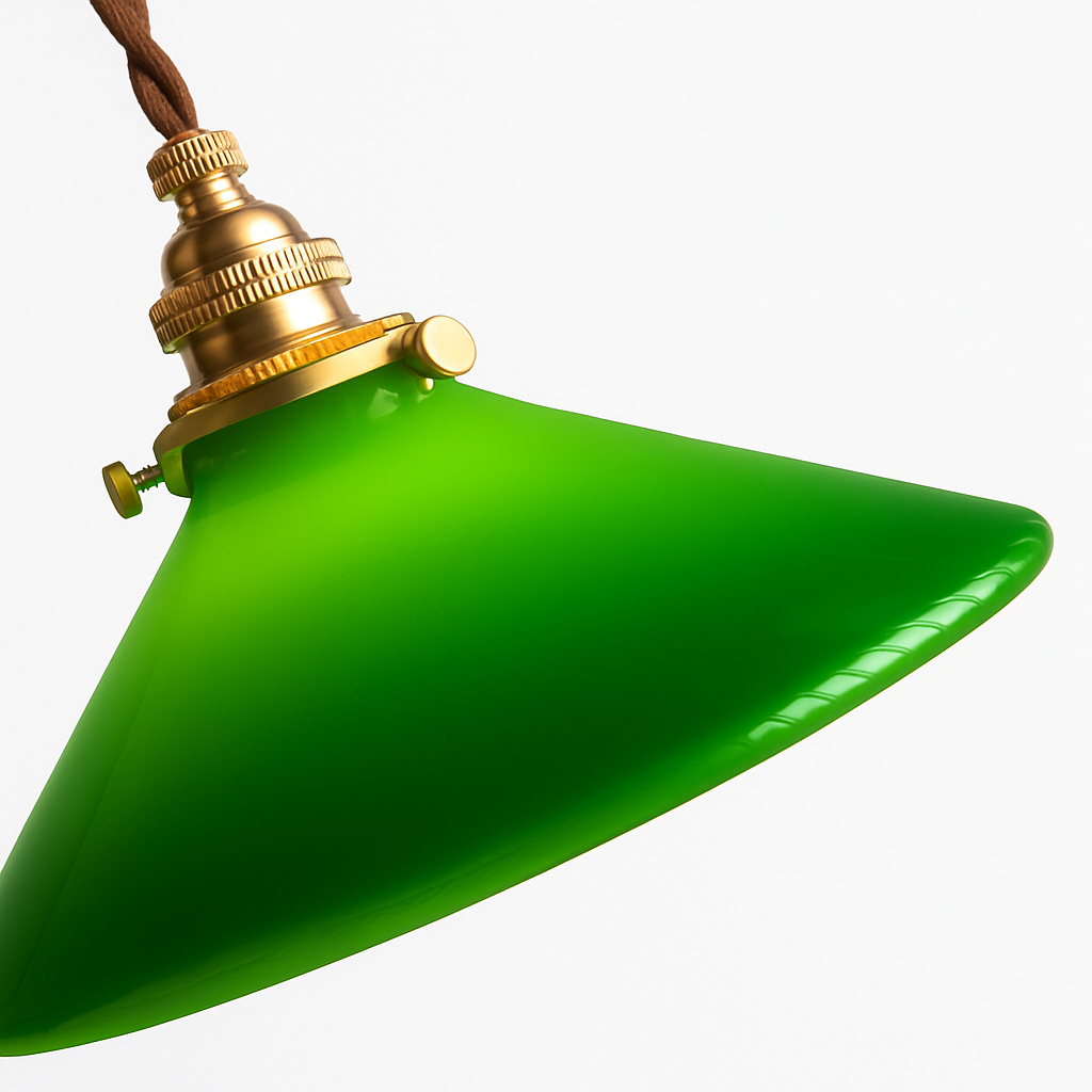Suspension vintage edison en verre avec prise en cuivre - vue 6 sur 30
