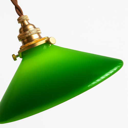 Suspension vintage edison en verre avec prise en cuivre