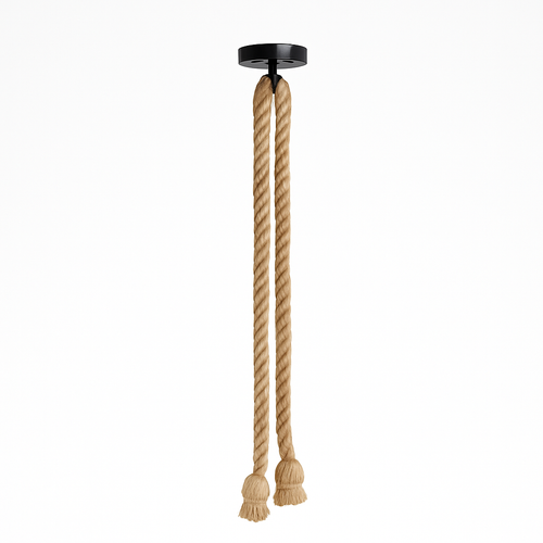 suspension vintage en corde de chanvre style industriel créatif