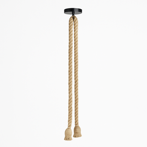 suspension vintage en corde de chanvre style industriel créatif