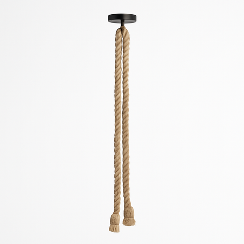 suspension vintage en corde de chanvre style industriel créatif