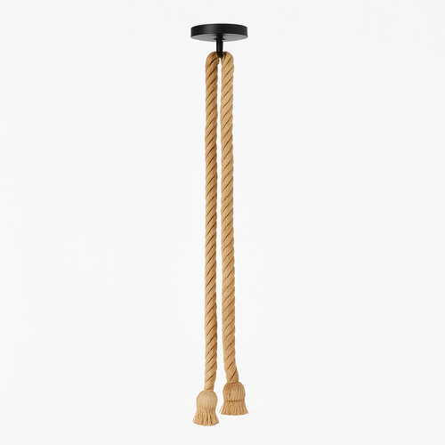 suspension vintage en corde de chanvre style industriel créatif
