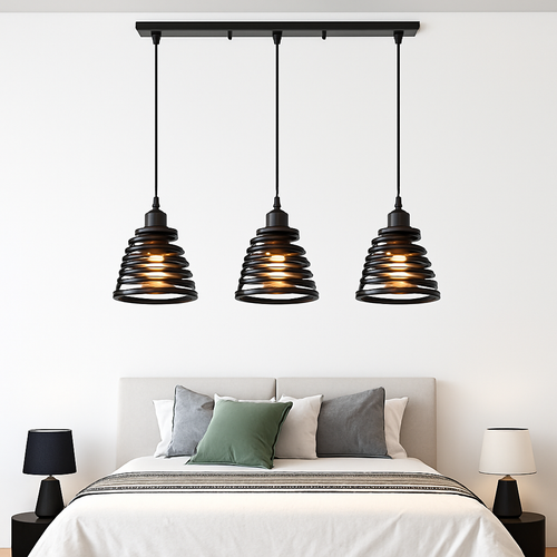 Suspension vintage en fer forgé pour intérieur moderne - vue 3 sur 18