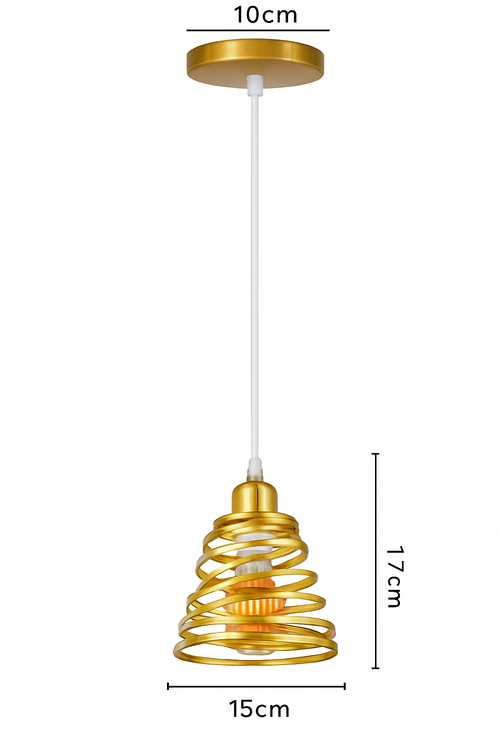 Suspension vintage en fer forgé pour intérieur moderne - vue 13 sur 18