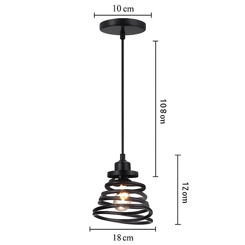 Suspension vintage en fer forgé pour intérieur moderne - vue 15 sur 18