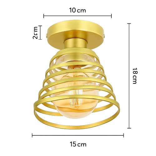 Suspension vintage en fer forgé pour intérieur moderne - vue 16 sur 18