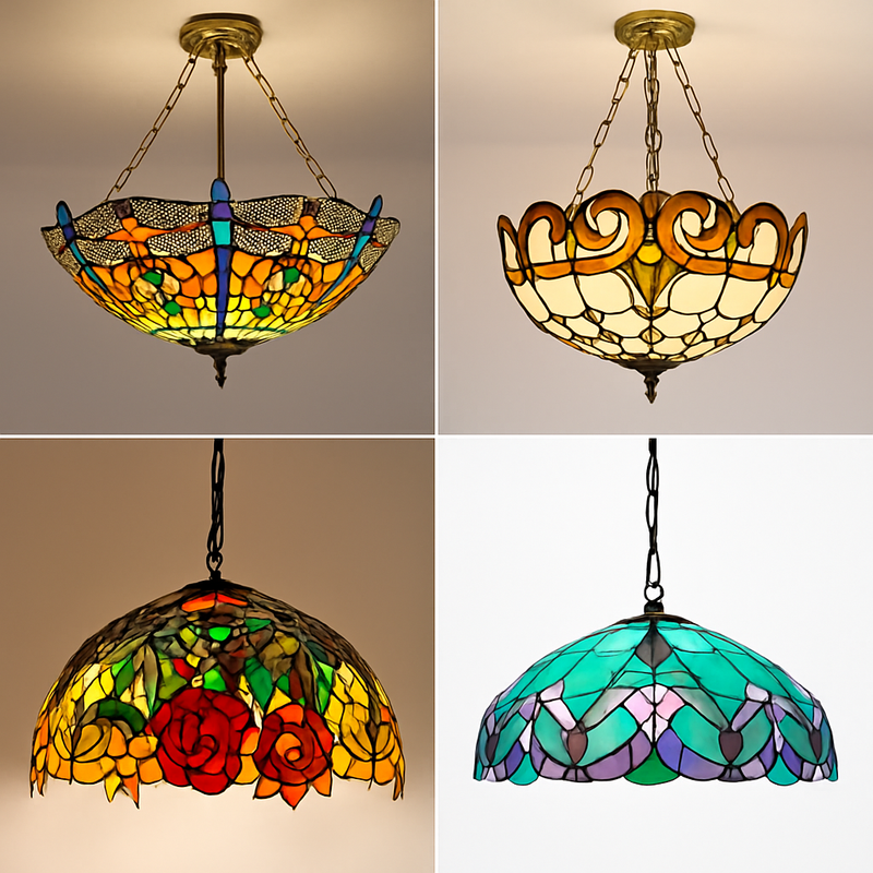 suspension vintage en verre teinté pour décoration artistique