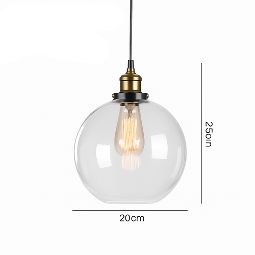 suspension vintage nordique en verre industriel pour bar - vue 27 sur 30