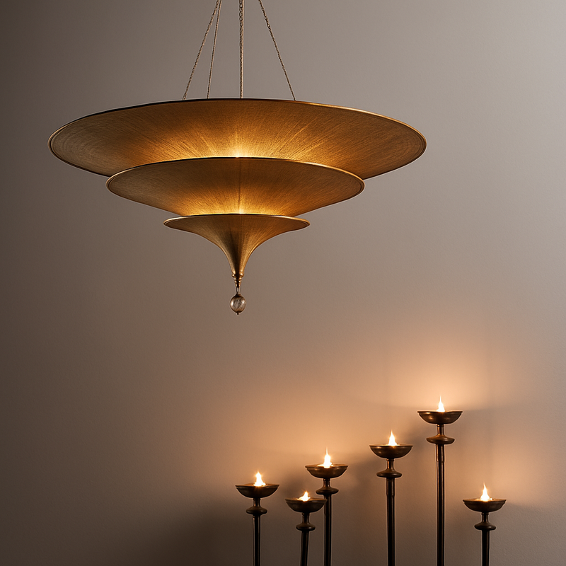 suspension vintage style asiatique wabi-sabi luminaire suspendu