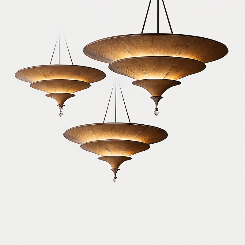 suspension vintage style asiatique wabi-sabi luminaire suspendu