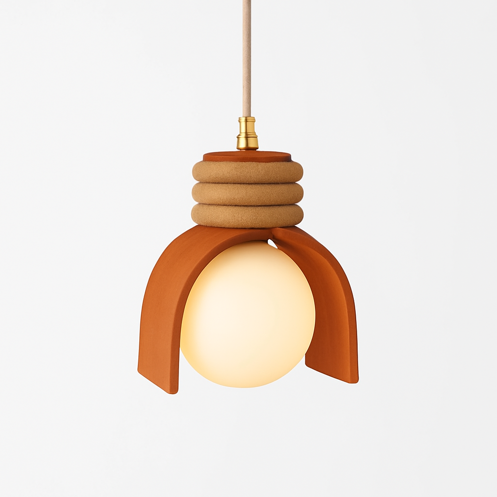suspension wabi-sabi en verre pour bar et cuisine - vue 4 sur 7