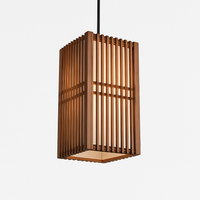 suspension zen bois vintage japonais