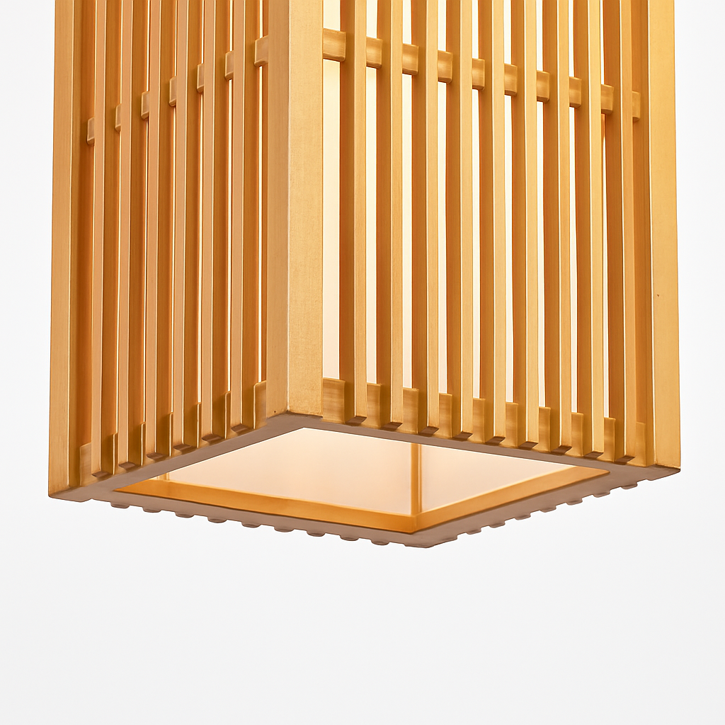 suspension zen bois vintage japonais - vue 9 sur 8