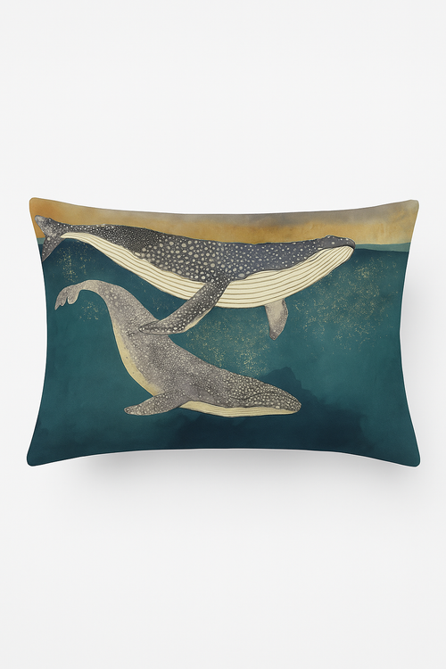 taie d'oreiller rectangulaire à rayures aquarelle décorative 30 x 50 cm