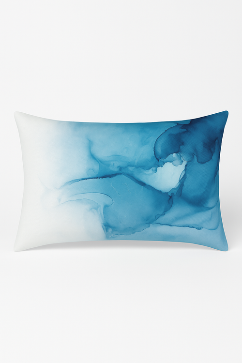 taie d'oreiller rectangulaire polyester rayures aquarelle style chinois