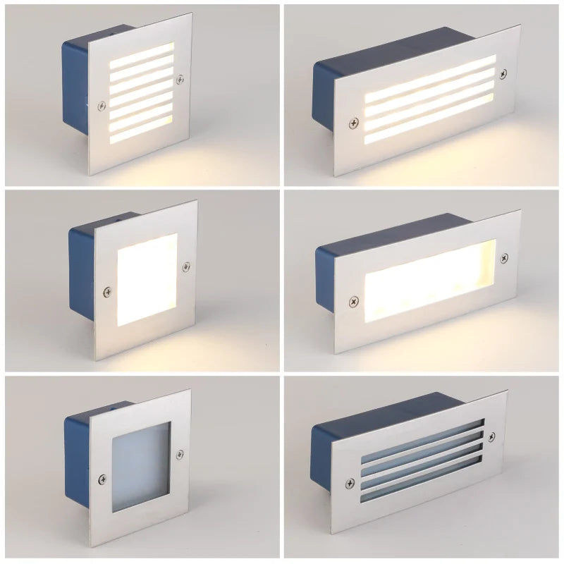 Spots Encastrables LED 3W – Ronds – Étanches IP65 – Intérieur/Extérieur – Blanc/Noir – Lot De 5