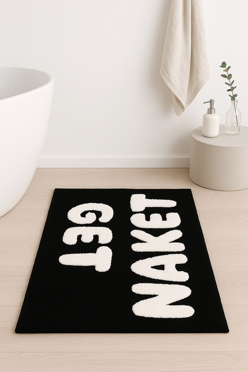 tapis de bain antidérapant lettres spa doux moderne - vue 2 sur 2