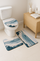 tapis de bain antiderapant motif ocean absorbant moderne