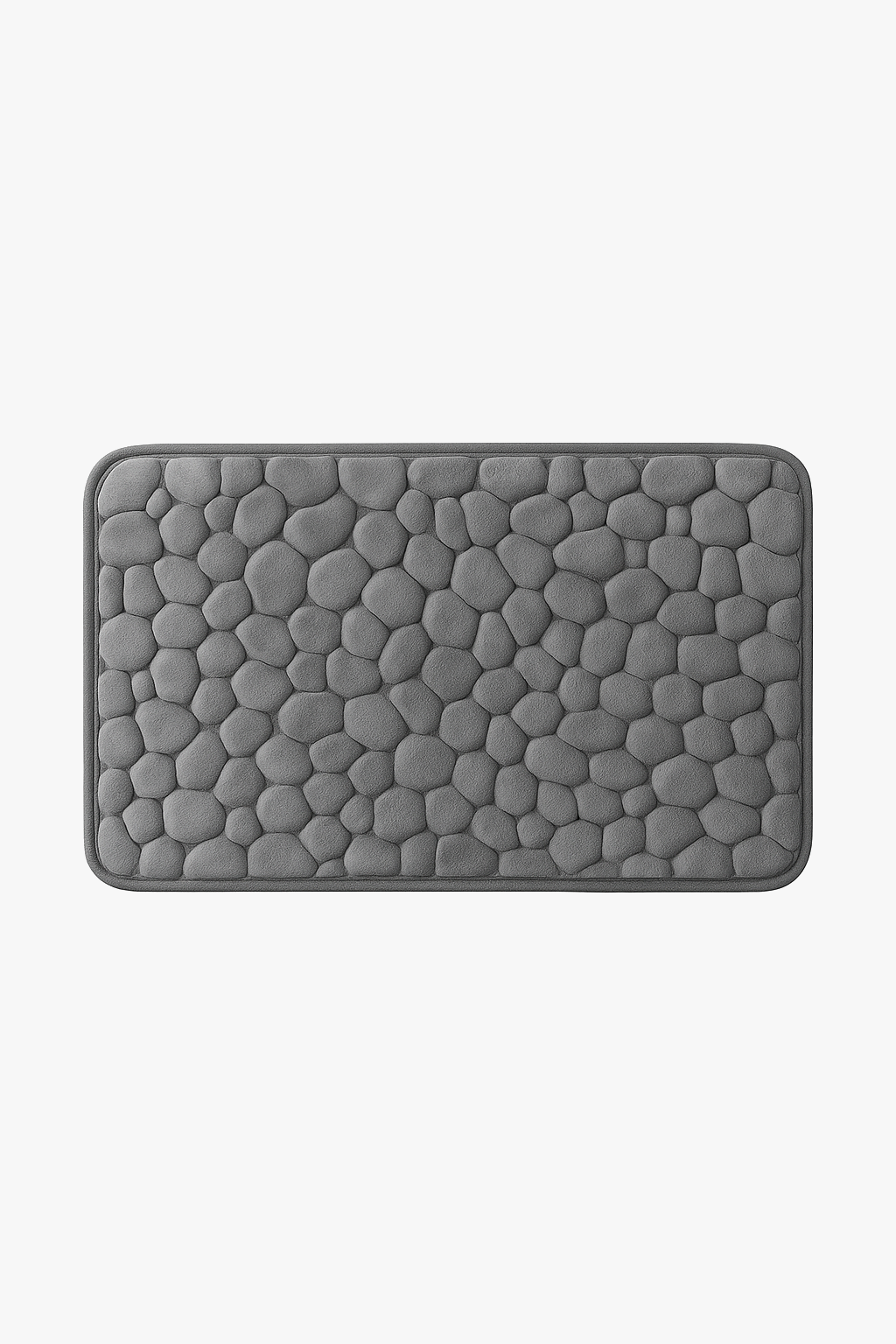 tapis de bain antiderapant motif paves memoire mousse