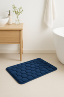 tapis de bain antidérapant mousse mémoire motif pavés