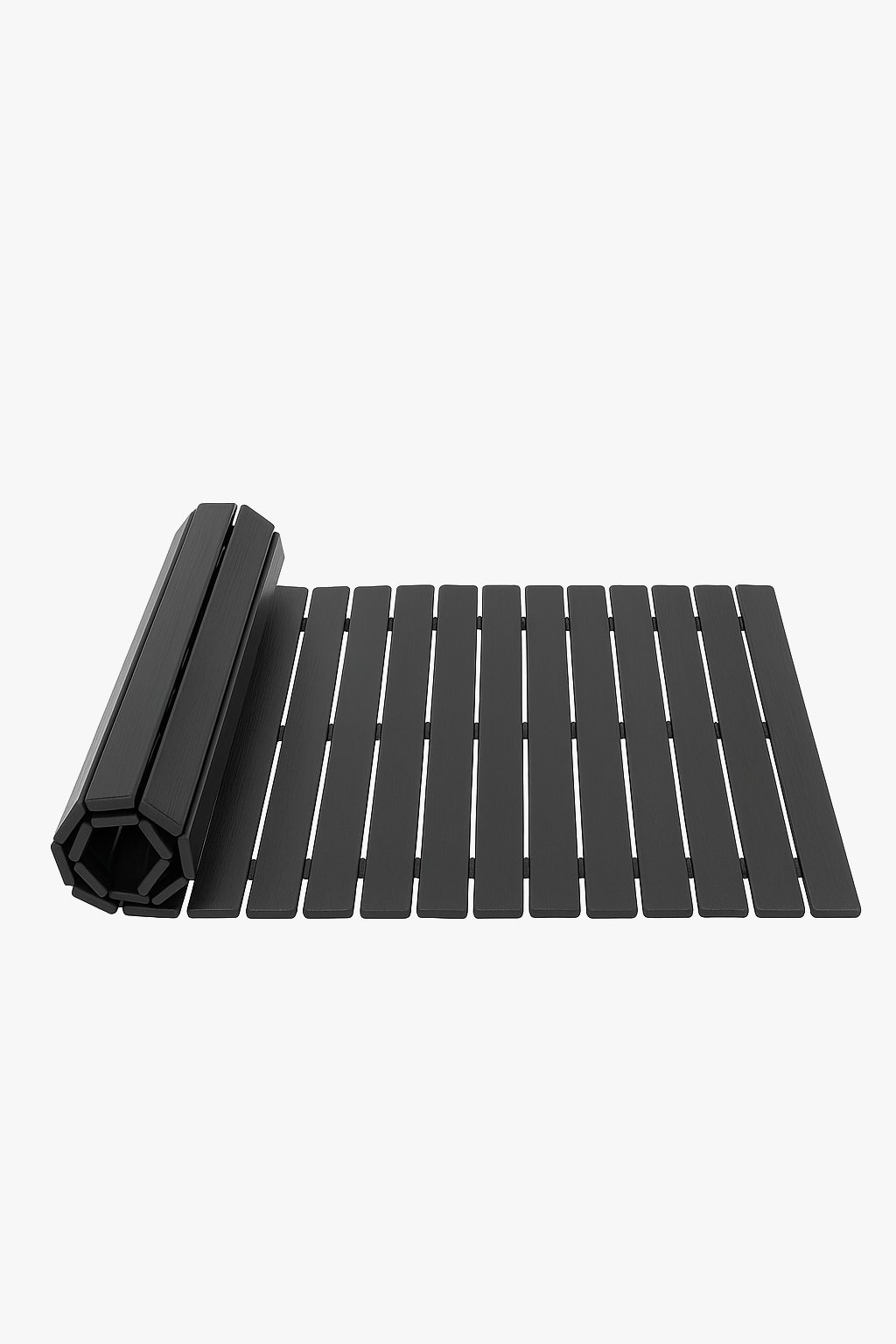 tapis de bain bambou antidérapant style naturel maison