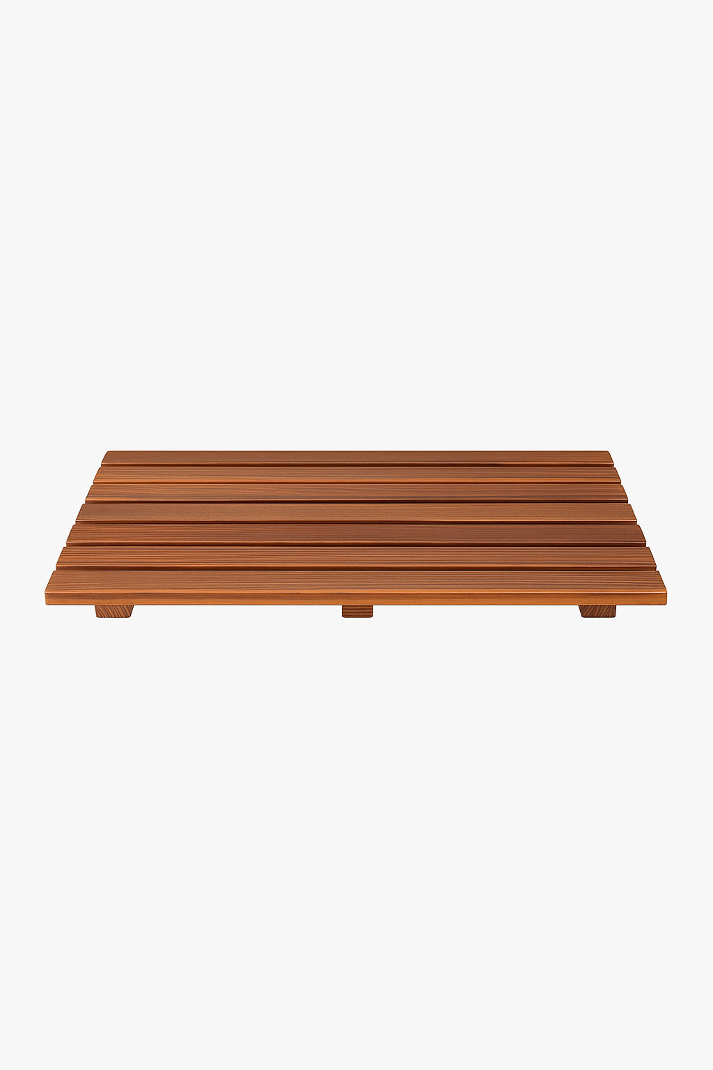 tapis de bain bois teck enroulable antiderapant spa