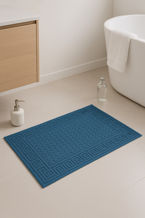 tapis de bain coton absorbant motif cartoon moderne - vue 2 sur 2