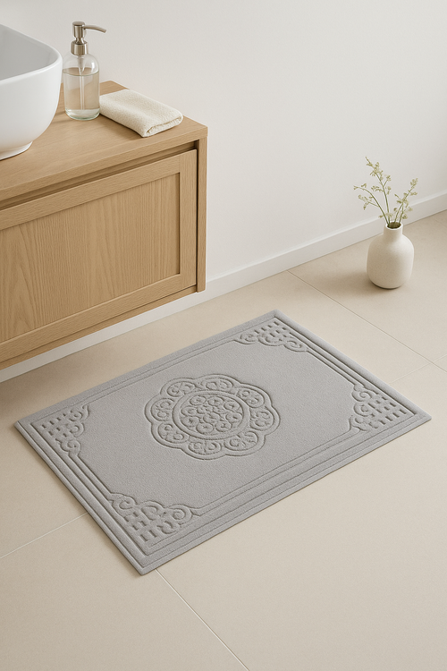 tapis de bain coton absorbant motif cartoon rapide - vue 2 sur 2