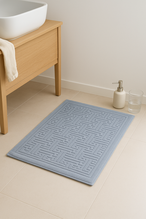 Tapis de bain coton épais motif cartoon moderne - vue 2 sur 2