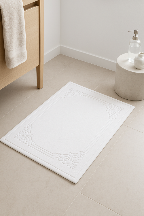 Tapis de bain coton épais style moderne cartoon - vue 2 sur 2