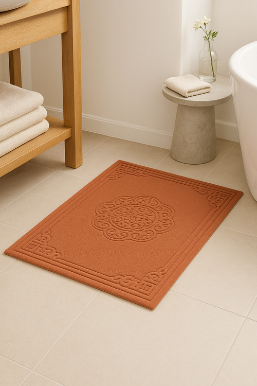 tapis de bain coton motif cartoon moderne absorbant