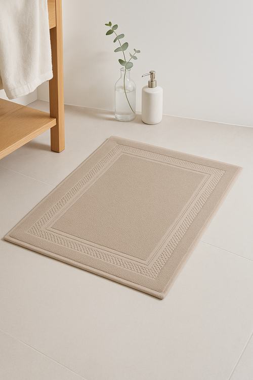 Tapis de bain coton motif cartoon style moderne - vue 2 sur 2