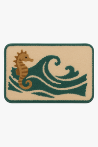 Tapis de bain flanelle imprimé doux antidérapant moderne