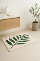 tapis de bain floral microfibre antiderapant absorbant moderne
