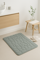 Tapis de bain floral moderne mousse memoire antiderapant