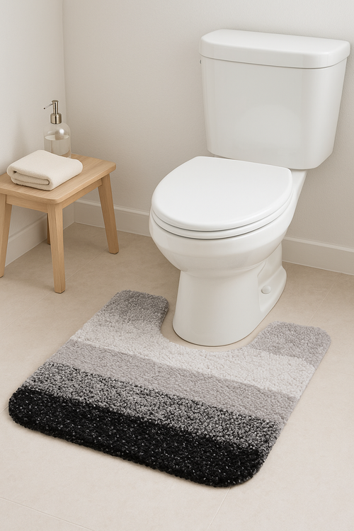 tapis de bain forme u moelleux absorbant antiderapant