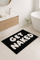 Tapis de bain lettres cartoon doux absorbant antidérapant