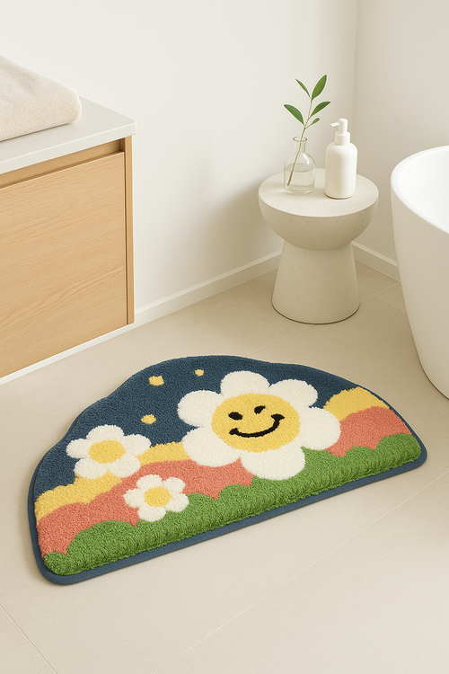 Tapis de bain microfibre 3d antidérapant absorbant cartoon - vue 2 sur 2