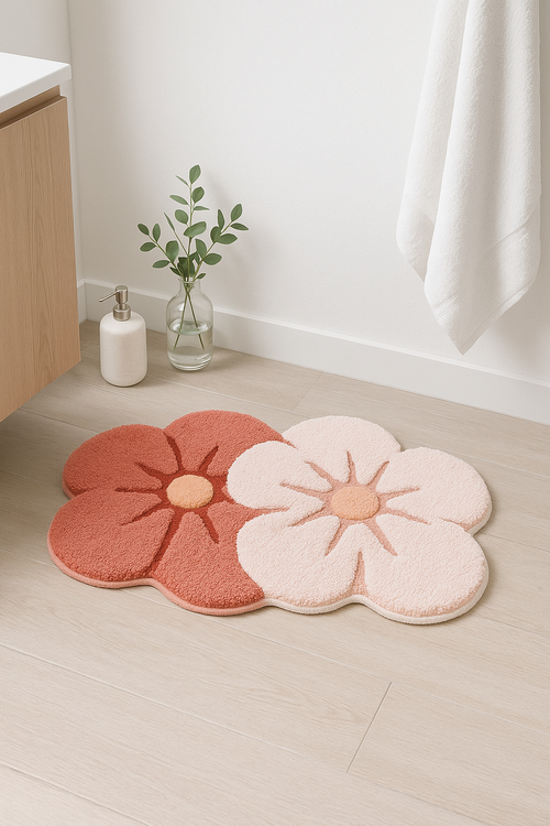 Tapis de bain microfibre antidérapant motif cartoon enfant - vue 2 sur 2