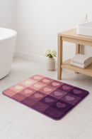 Tapis de bain microfibre doux motif cartoon antidérapant