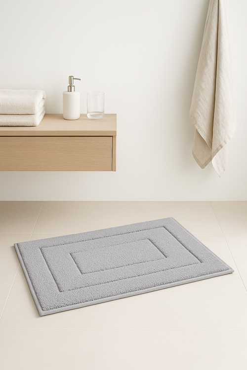 tapis de bain microfibre épais absorbant antidérapant moderne - vue 2 sur 2