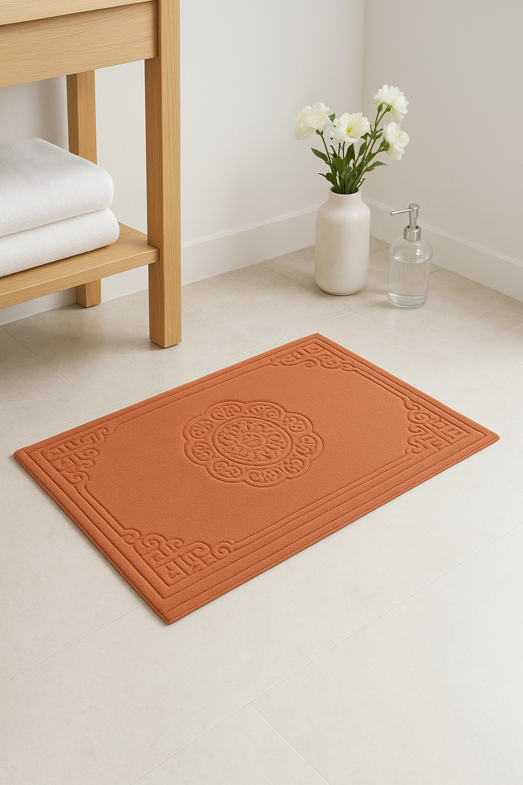 tapis de bain microfibre motif cartoon style americain - vue 3 sur 2