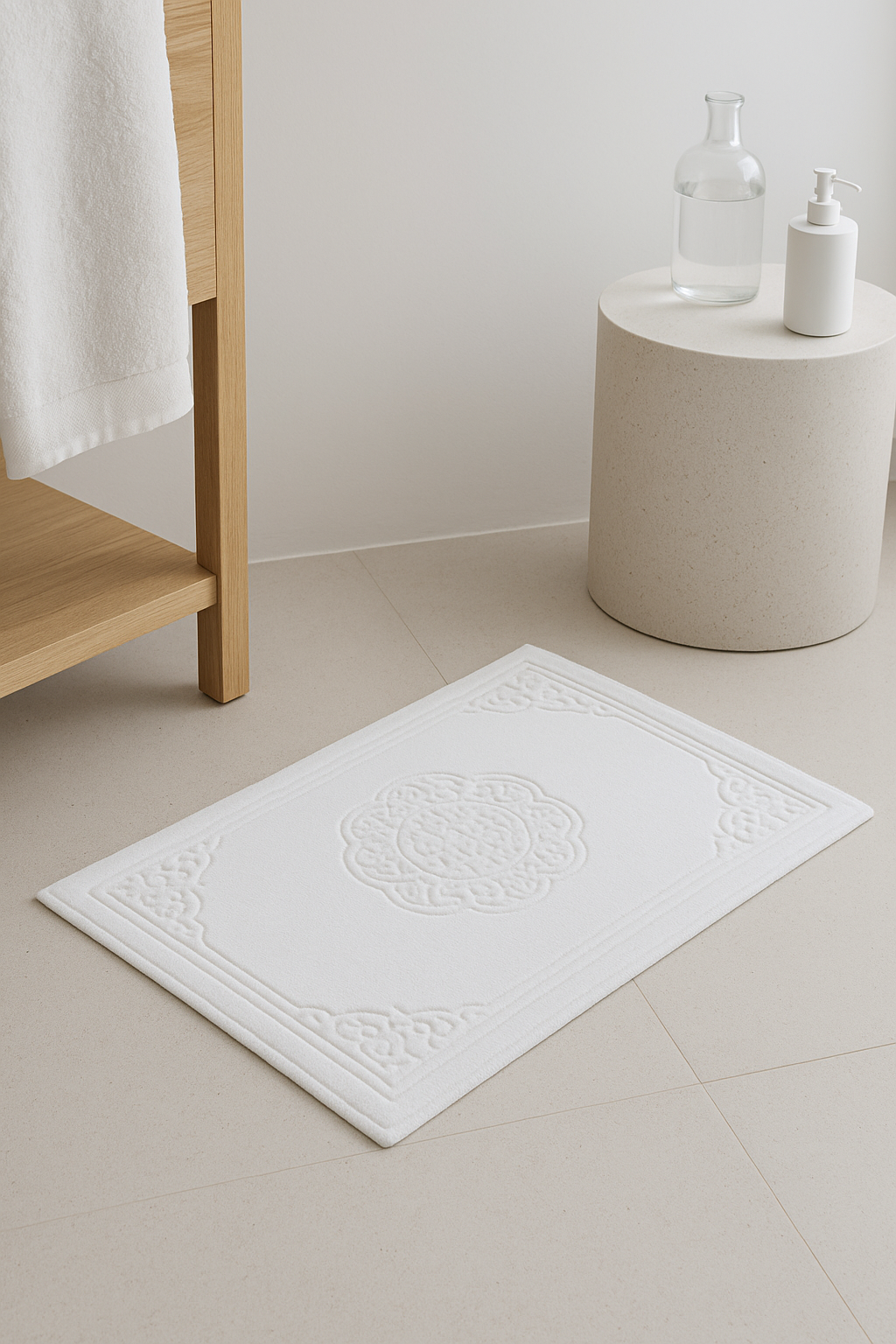 tapis de bain microfibre motif cartoon style americain