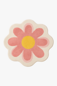 Tapis de bain microfibre motif floral antidérapant doux