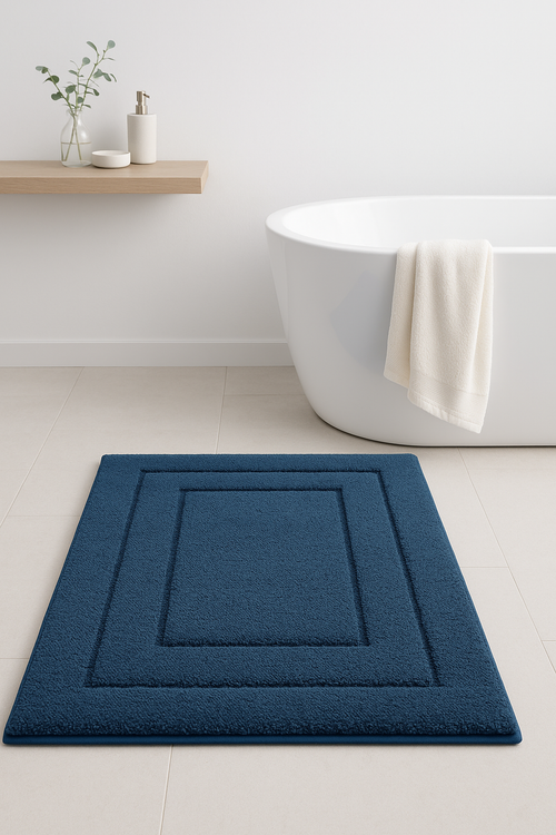 Tapis de bain microfibre velours antidérapant absorbant salle