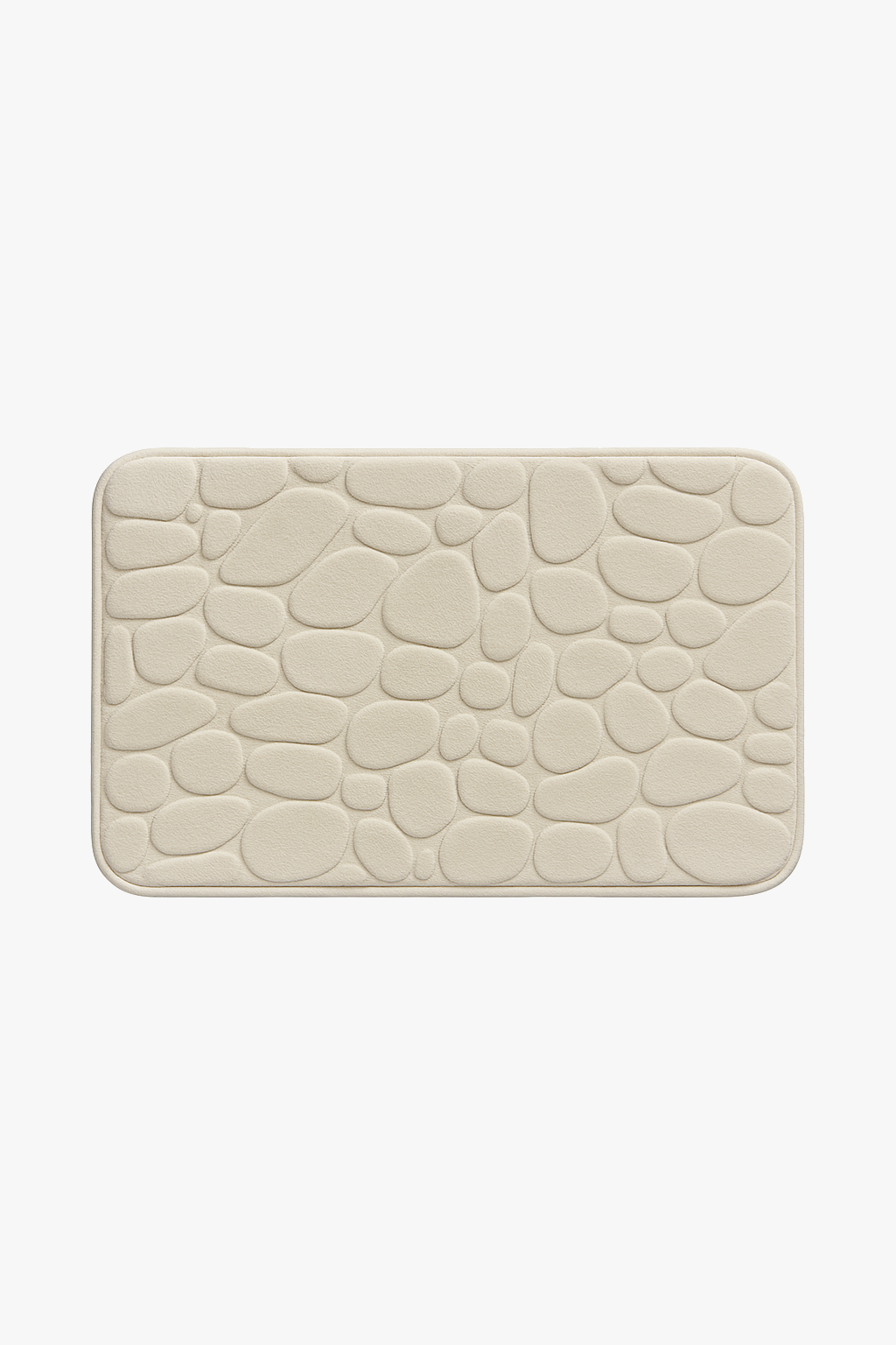 Tapis de bain motif paves antiderapant memoire douce