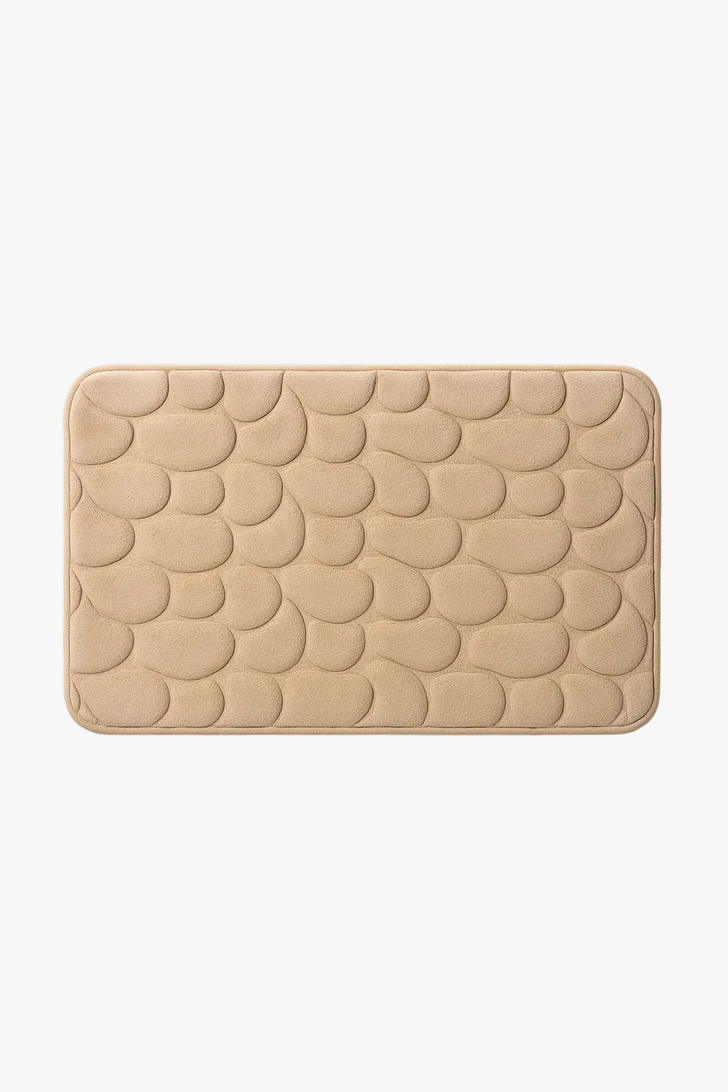 Tapis de bain motif pavés mousse mémoire antidérapant