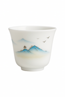 Tasse à thé céramique peinte main style chinois
